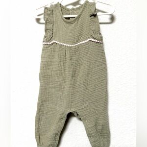 Olive Green Kids One Piece